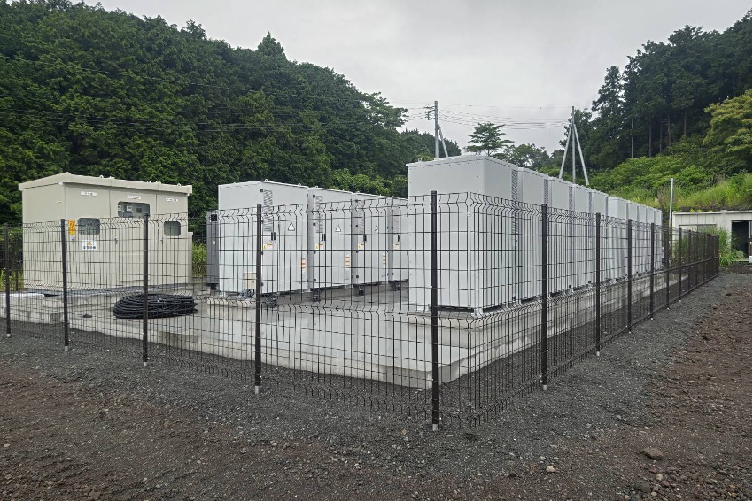 写真：静岡県富士市にて系統用蓄電施設「NC富士市桑崎2蓄電所」受電開始
