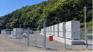 写真：岡山県真庭市にて系統用蓄電施設「NC真庭市田羽根蓄電所」受電開始