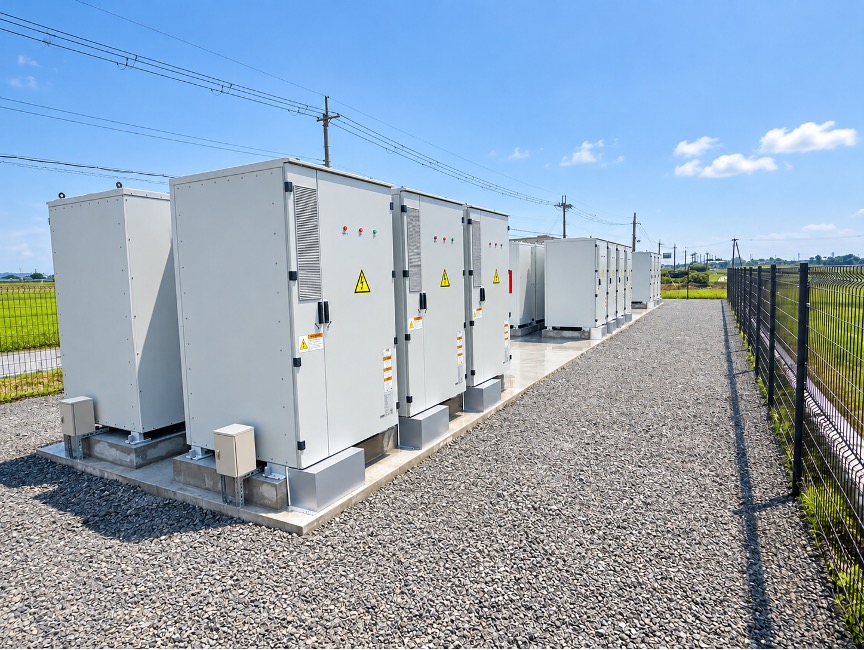 写真：滋賀県長浜市にて系統用蓄電施設「NC長浜市三川町蓄電所」需給調整市場への参入